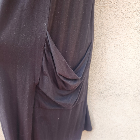 Eileen Fisher Women's Vest Small Black Whimsigoth Witchy Oversized Knit Pockets - Picture 4 of 10